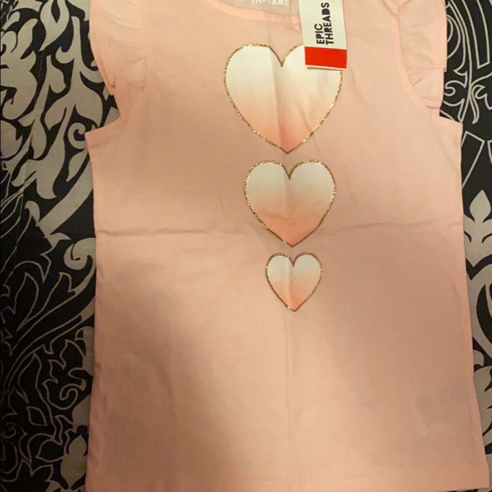 Pink sleeveless shirt